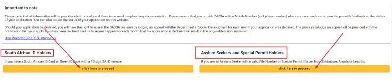 Choose the SASSA SRD R350 Grant Application Method